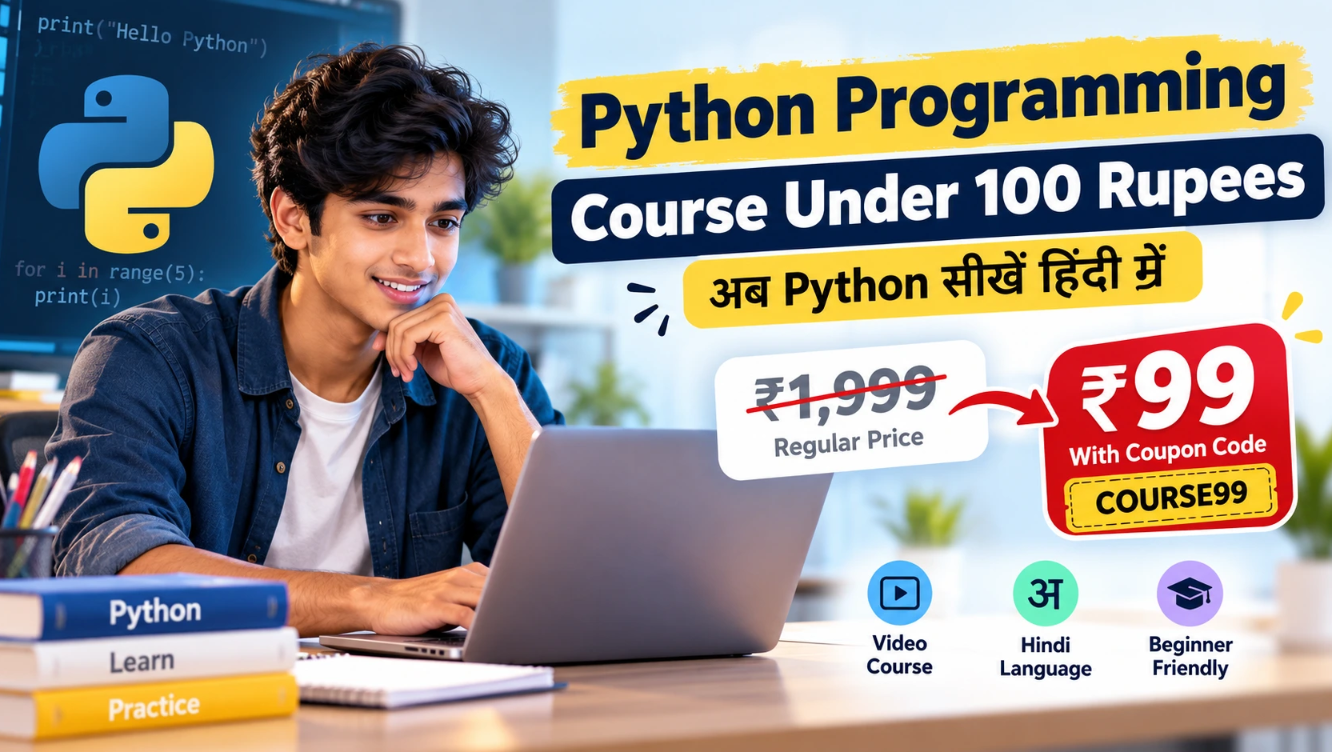 Python Programming Course Under 100 Rupees